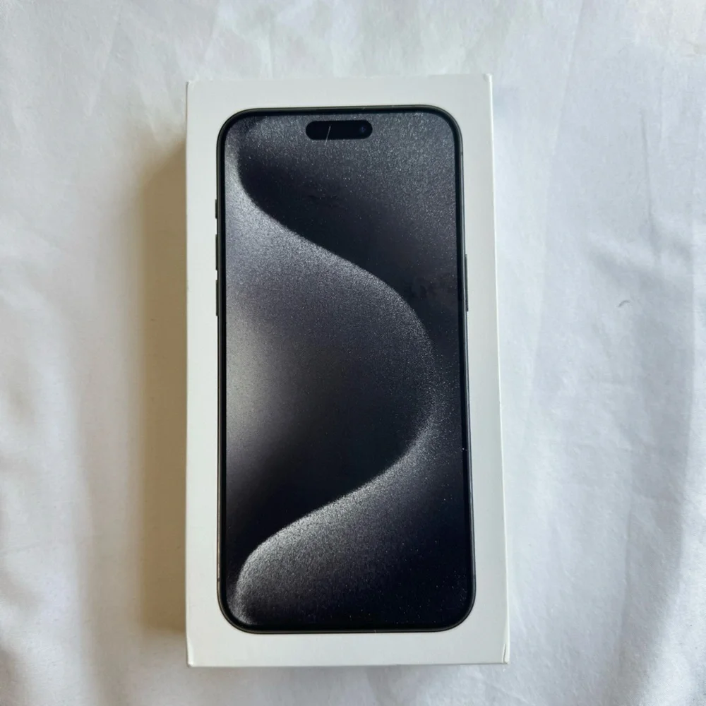 Apple A2849 iPhone 15 Pro MAX Black Titanium 256GB, Empty Box ONLY